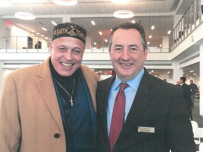 Dr. Hodge with the Director of Columbus Library, Patrick Lizinski