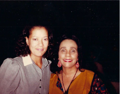 Daria Hodge with Coretta Scott King